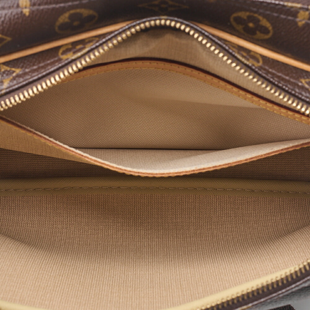 LOUIS VUITTON Louis Vuitton Monogram Reporter PM Shoulder Bag Monogram Brown Gold-Tone Hardware, Pre-Owned
