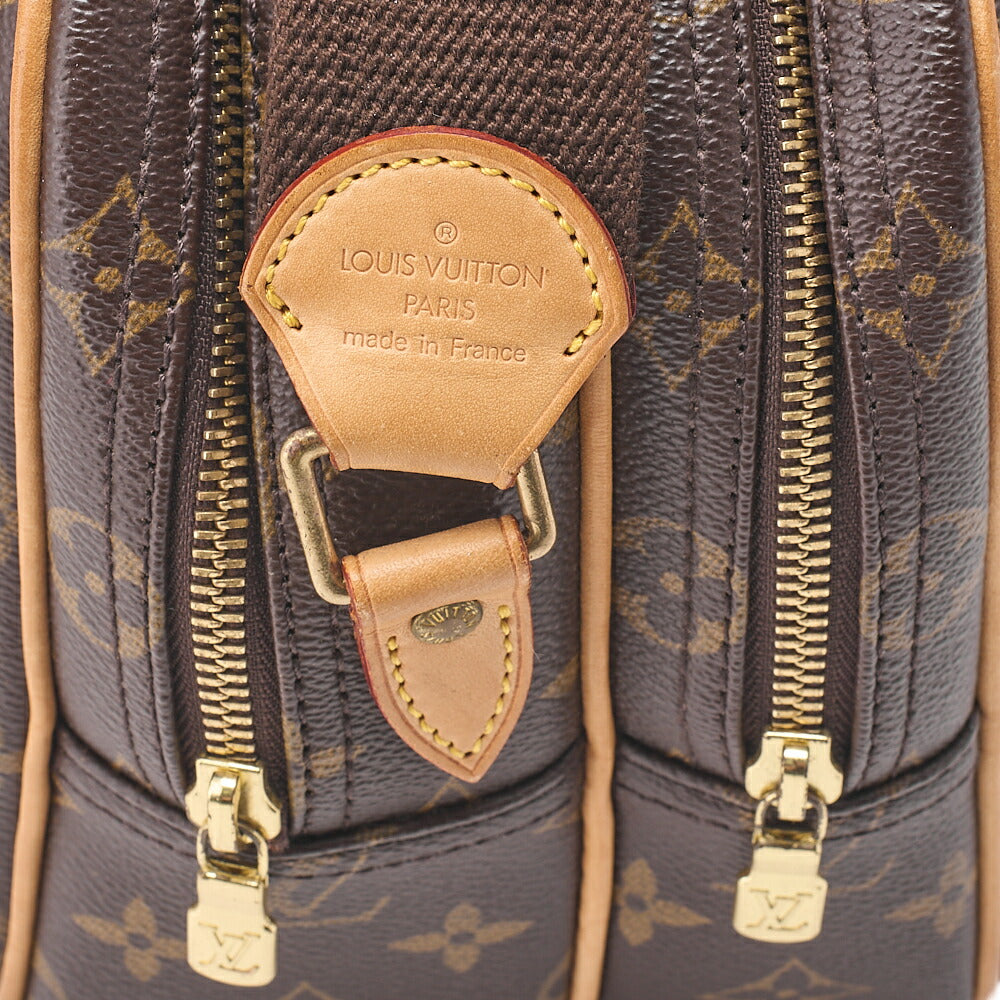 LOUIS VUITTON Louis Vuitton Monogram Reporter PM Shoulder Bag Monogram Brown Gold-Tone Hardware, Pre-Owned