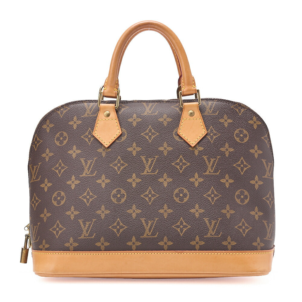 LOUIS VUITTON Louis Vuitton Handbag Monogram ALMA PM N51130 Brown Gold-Tone Hardware, Pre-Owned