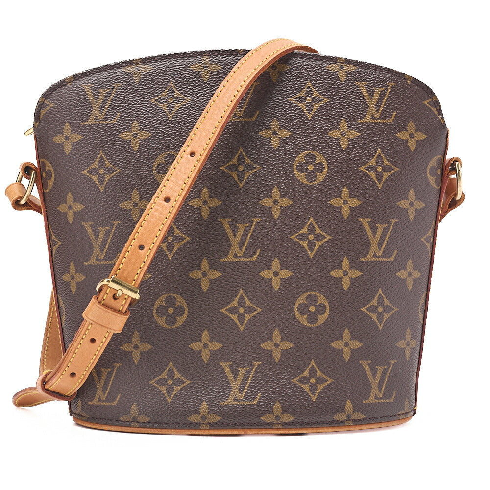 LOUIS VUITTON Louis Vuitton Shoulder Bag Monogram Drouo M51290 Brown Gold-Tone Hardware, Pre-Owned