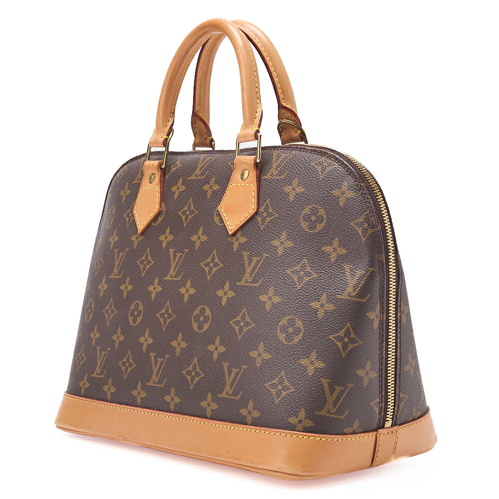 LOUIS VUITTON Louis Vuitton Handbag Monogram ALMA PM N51130 Brown Gold-Tone Hardware, Pre-Owned