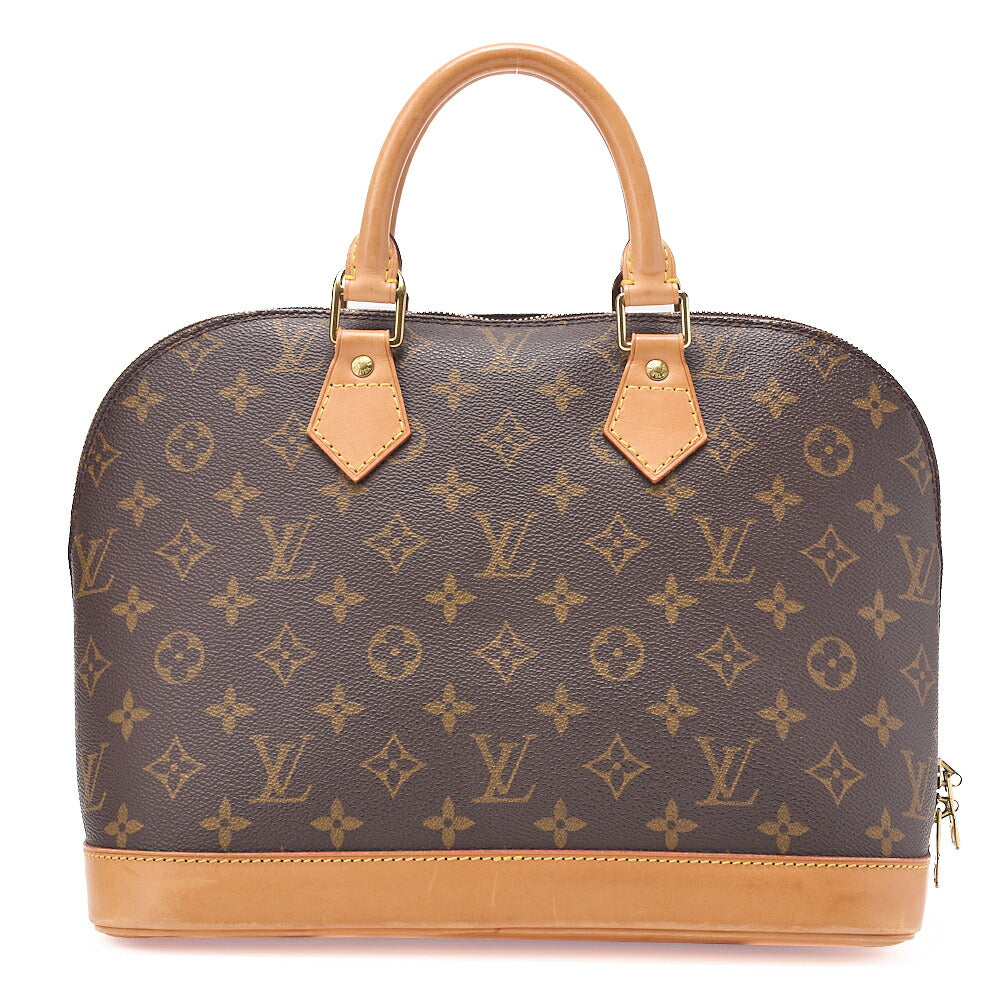 LOUIS VUITTON Louis Vuitton Handbag Monogram ALMA PM N51130 Brown Gold-Tone Hardware, Pre-Owned