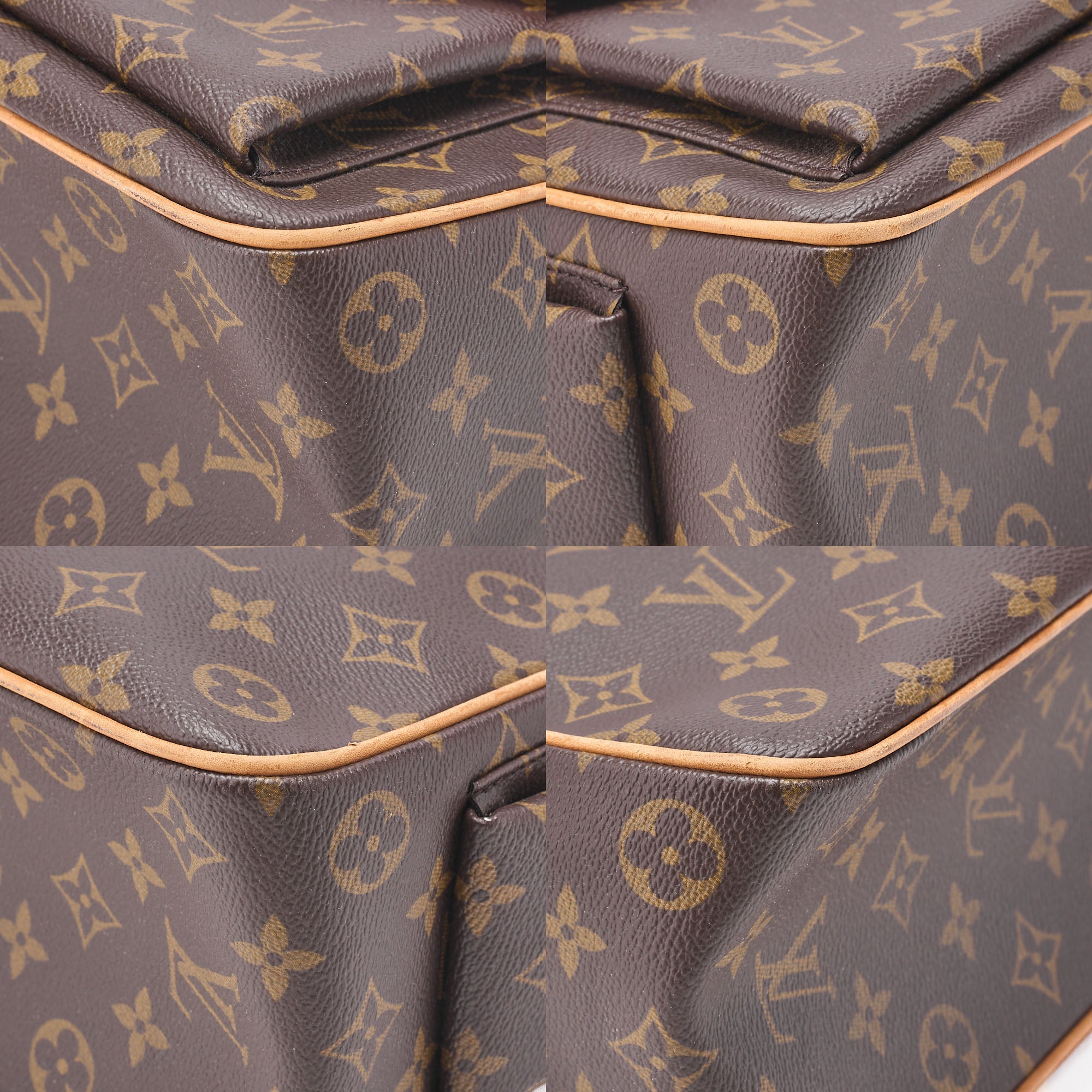 LOUIS VUITTON Monogram Myrti Pricite Handbag M51162 Brown Gold-Tone Hardware, Pre-Owned