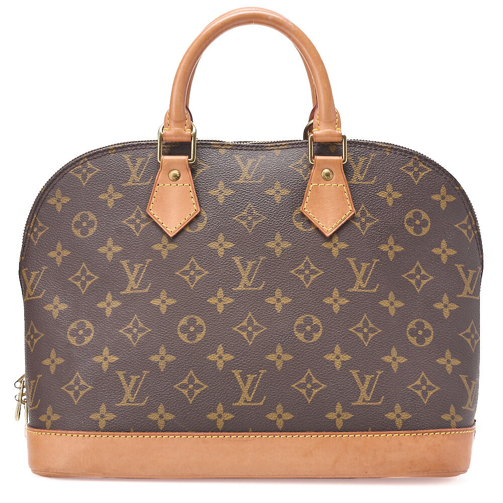 LOUIS VUITTON Louis Vuitton Handbag Monogram ALMA PM N51130 Brown Gold-Tone Hardware, Pre-Owned