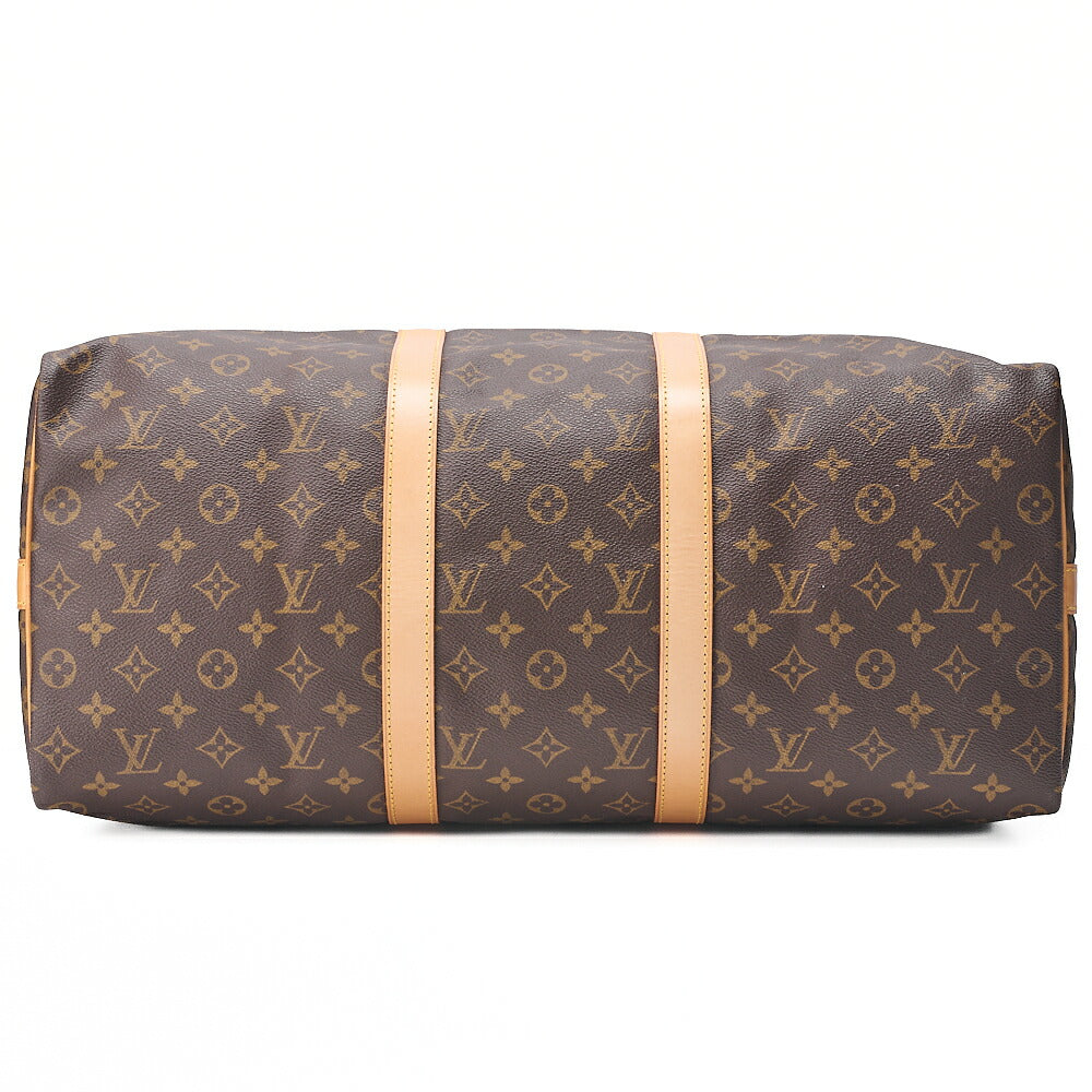 LOUIS VUITTON Louis Vuitton Monogram Keepol Handi?re 50 Boston Bag M41416 Brown Gold-Tone Hardware, Pre-Owned
