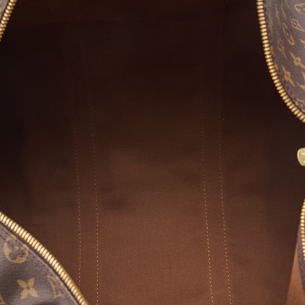 LOUIS VUITTON Louis Vuitton Monogram Keepol Handi?re 50 Boston Bag M41416 Brown Gold-Tone Hardware, Pre-Owned