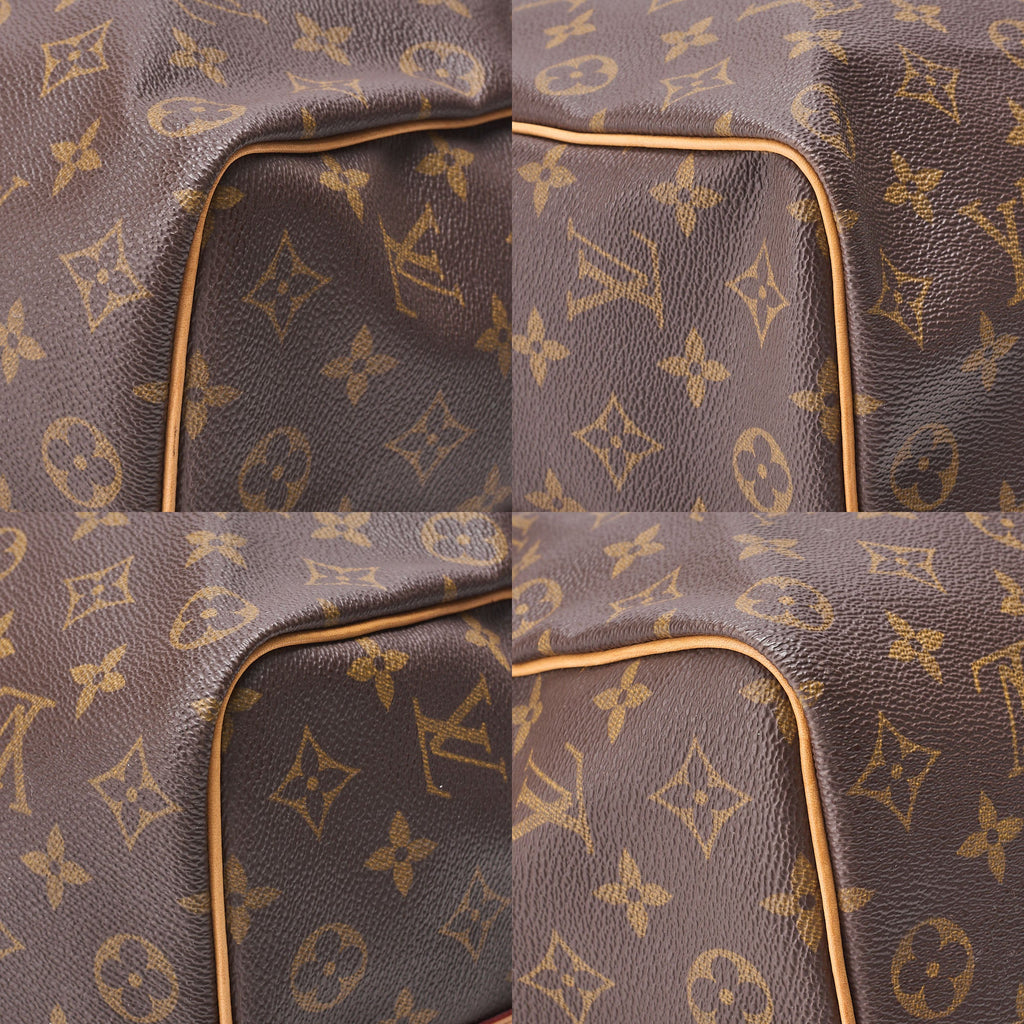 LOUIS VUITTON Louis Vuitton Monogram Keepol Handi?re 50 Boston Bag M41416 Brown Gold-Tone Hardware, Pre-Owned