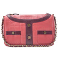 CHANEL Shoulder Bag Girl Chanel Chocolate Bar Lambskin Pink x Black Gold-Tone Hardware, Pre-Owned