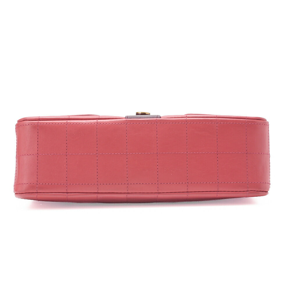 CHANEL Shoulder Bag Girl Chanel Chocolate Bar Lambskin Pink x Black Gold-Tone Hardware, Pre-Owned