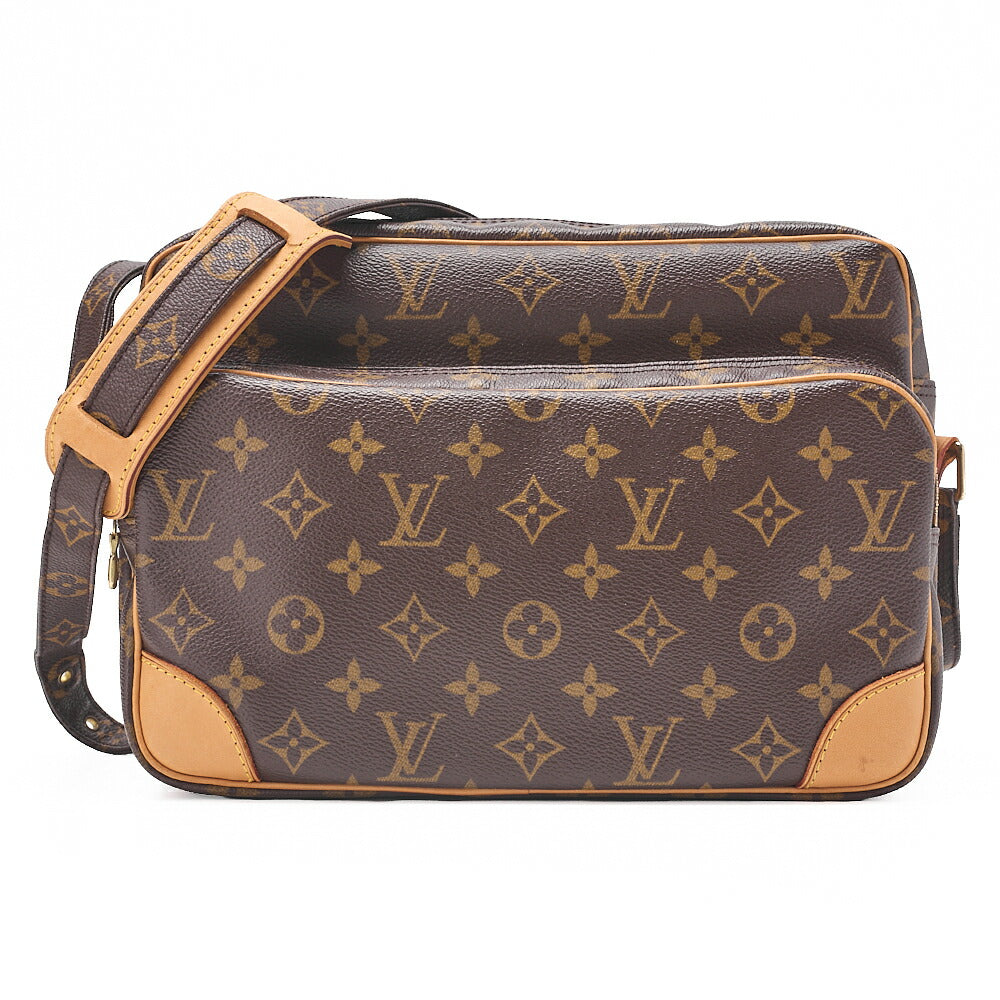 LOUIS VUITTON Louis Vuitton Shoulder Back Monogram Nile M45244 Brown Gold-Tone Hardware, Pre-Owned