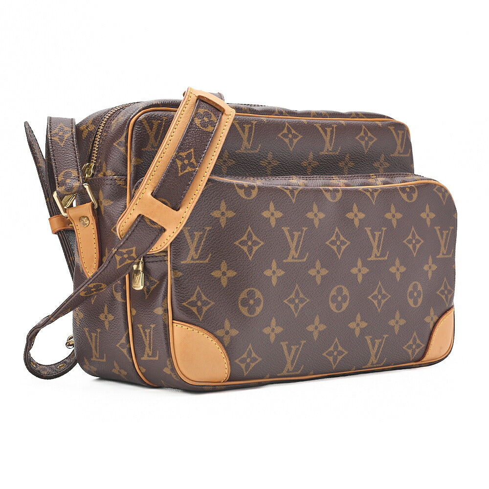 LOUIS VUITTON Louis Vuitton Shoulder Back Monogram Nile M45244 Brown Gold-Tone Hardware, Pre-Owned