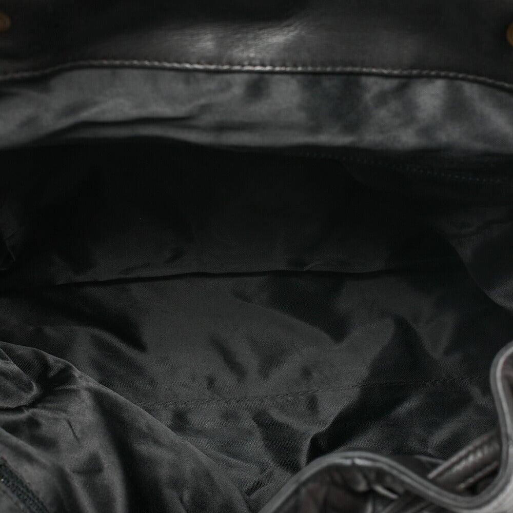 CHANEL Shoulder Bag Rucksack Lambskin Matelasse Deca Coco Turnlock Black Gold-Tone Hardware, Pre-Owned