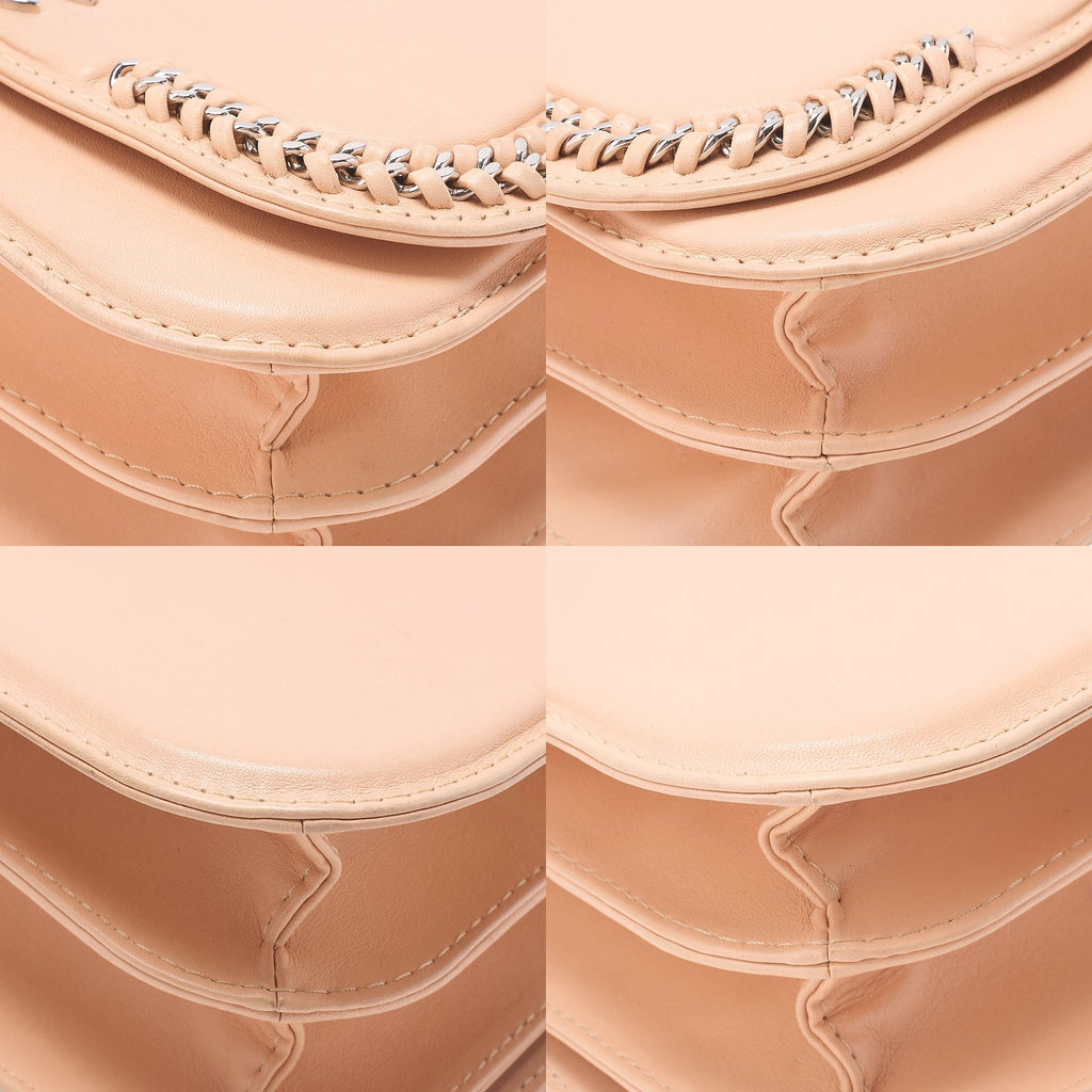 CHANEL Lambskin Turnlock Full Flap Luxury Line Chain Shoulder Beige Silver-Tone Hardware, Pre-Owned