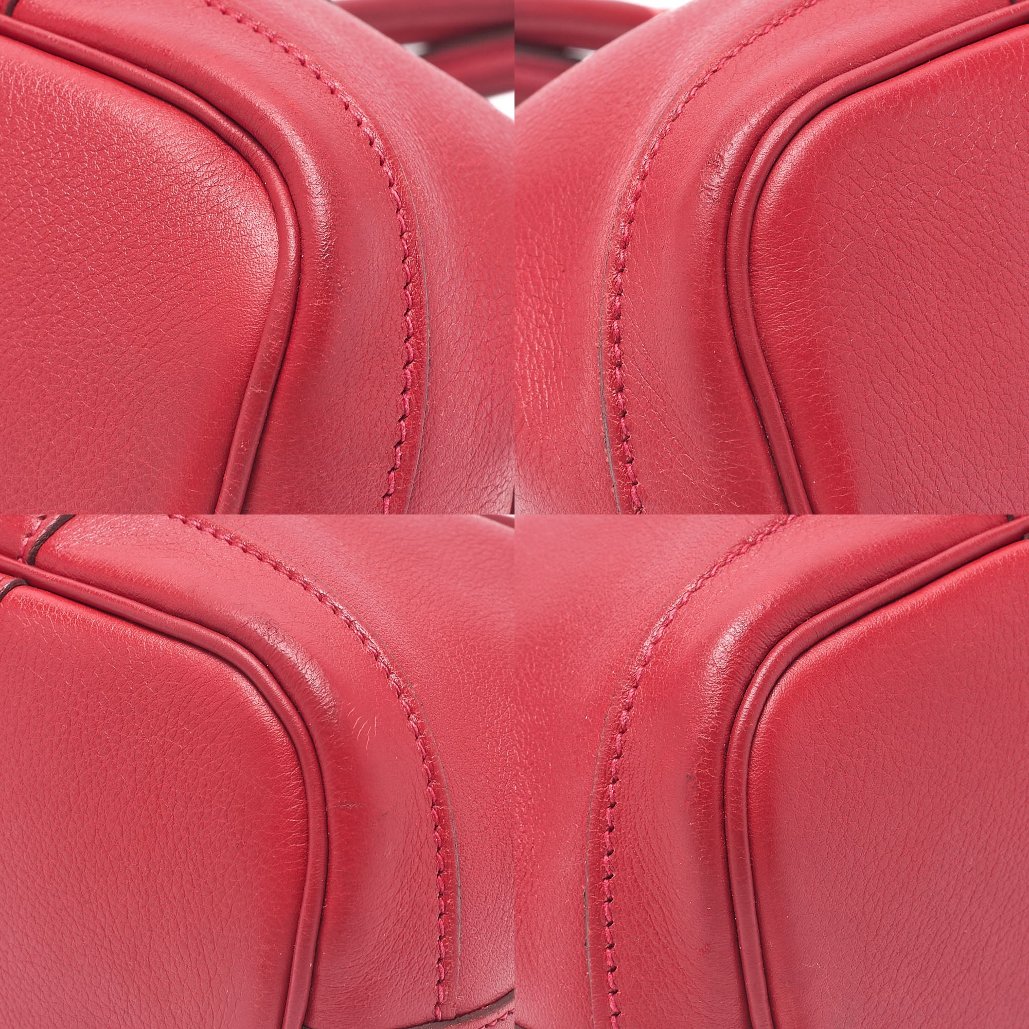 HERMES Garden Party TTPM Swift Rouge Tote Bag Rouge Silver-Tone Hardware, Pre-Owned