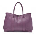 HERMES Garden Party PM Tote Bag Negonda Purple Silver-Tone Hardware, Pre-Owned