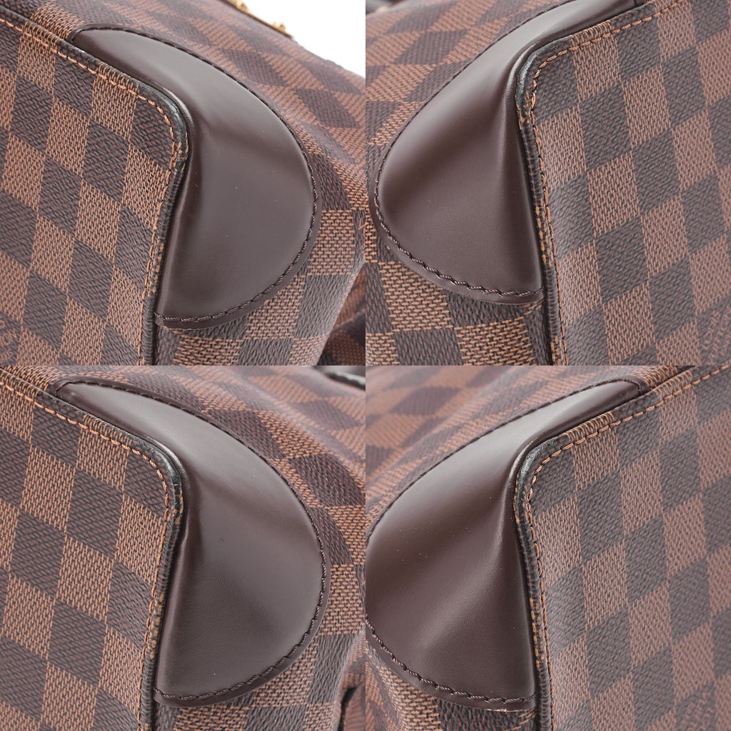 LOUIS VUITTON Louis Vuitton Damier Hampstead PM Tote Bag N51205 Brown Gold-Tone Hardware, Pre-Owned