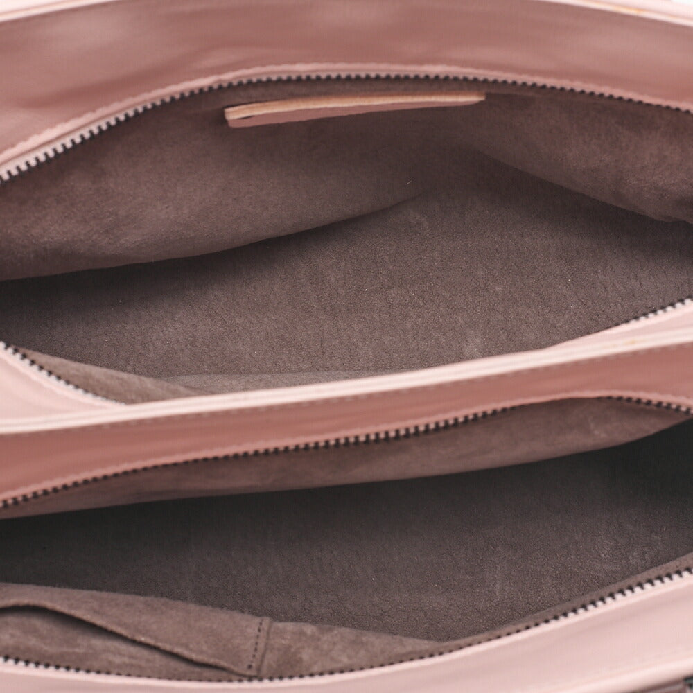 BOTTEGA VENETA Bottega Lambskin Intrecciato 2-Way Handbag Pink Black-Tone Hardware, Pre-Owned