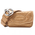 CHANEL Lambskin Logo Belt Waist Shoulder Gold Silver-Tone Hardware, Pre-Owned