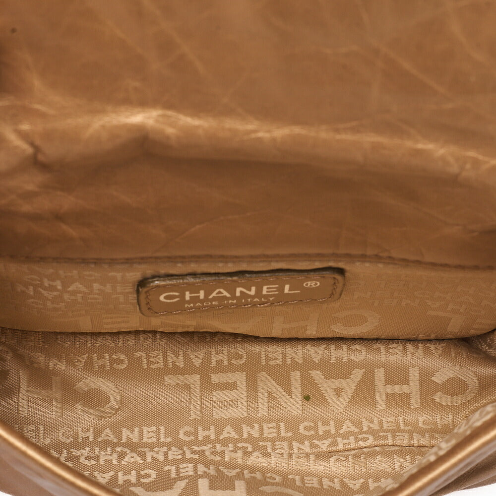 CHANEL Lambskin Logo Belt Waist Shoulder Gold Silver-Tone Hardware, Pre-Owned
