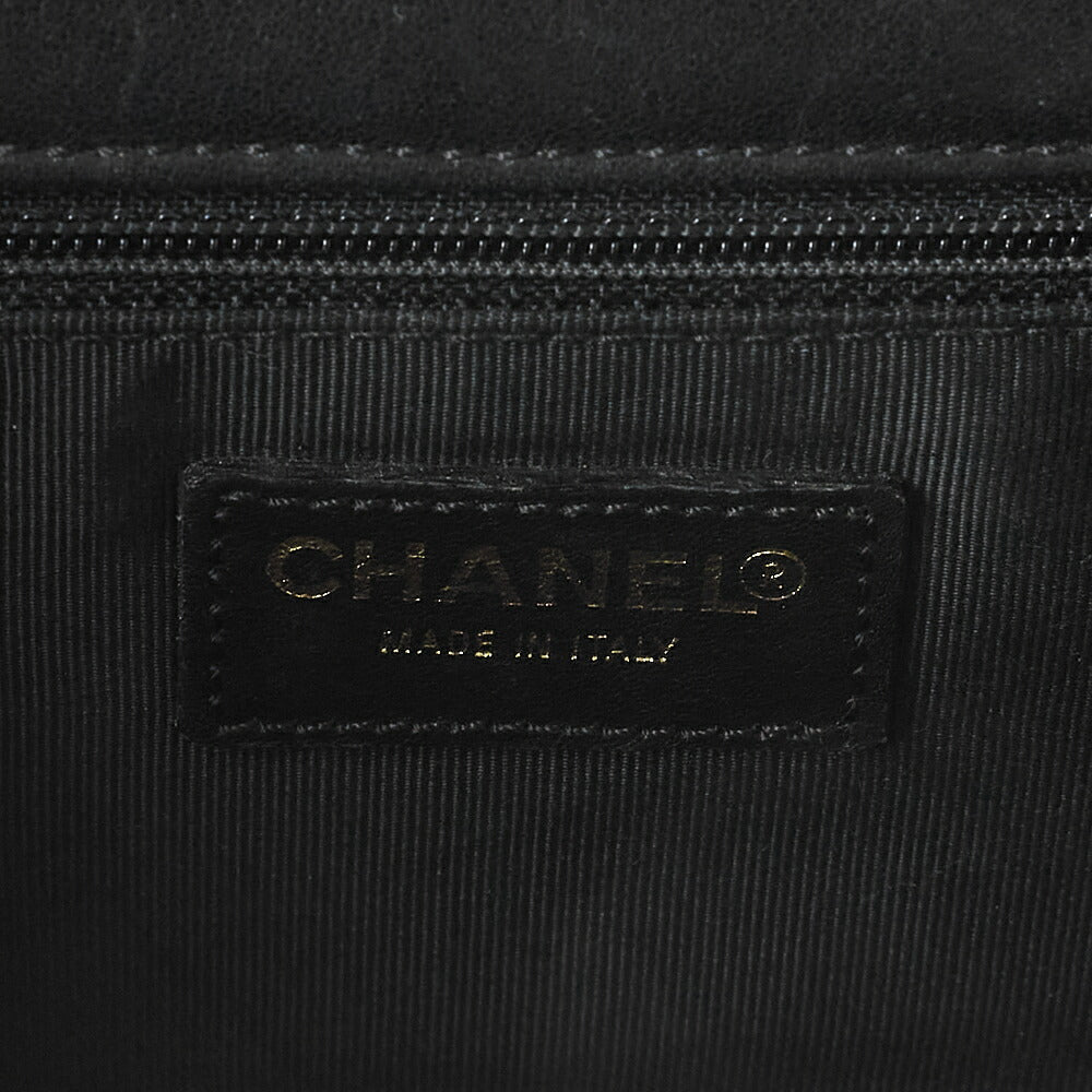 CHANEL Chanel Chocolate Bar 2.55 Turnlock Chain Handbag Satin X Lambskin Black Gold-Tone Hardware, Pre-Owned