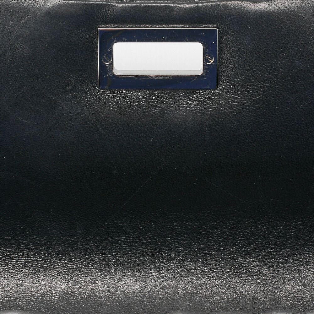 CHANEL Mademoiselle Coco Mark Turnlock Chain Shoulder Lambskin Black Silver-Tone Hardware, Pre-Owned