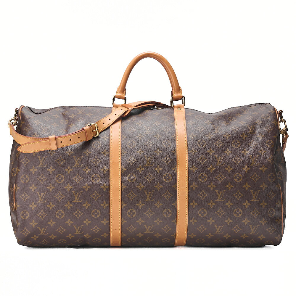 LOUIS VUITTON Monogram Keepol Handi?re 60 Boston Bag M41412 Brown Gold-Tone Hardware, Pre-Owned
