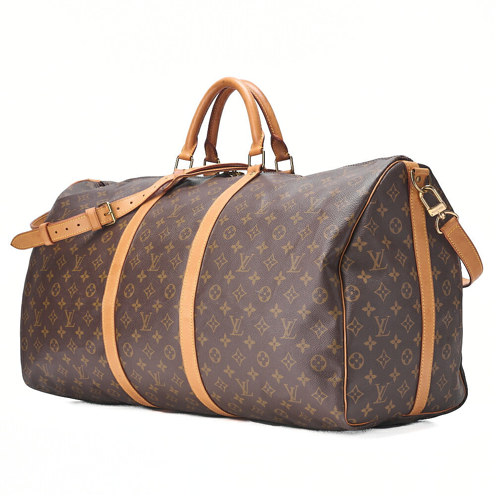 LOUIS VUITTON Monogram Keepol Handi?re 60 Boston Bag M41412 Brown Gold-Tone Hardware, Pre-Owned