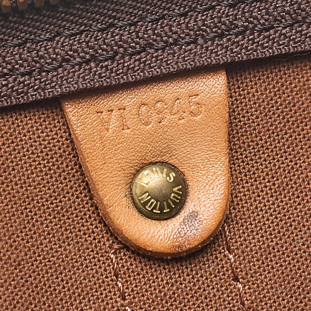 LOUIS VUITTON Monogram Keepol Handi?re 60 Boston Bag M41412 Brown Gold-Tone Hardware, Pre-Owned