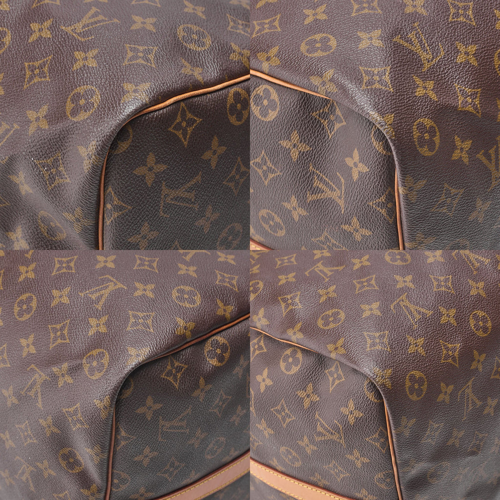 LOUIS VUITTON Monogram Keepol Handi?re 60 Boston Bag M41412 Brown Gold-Tone Hardware, Pre-Owned