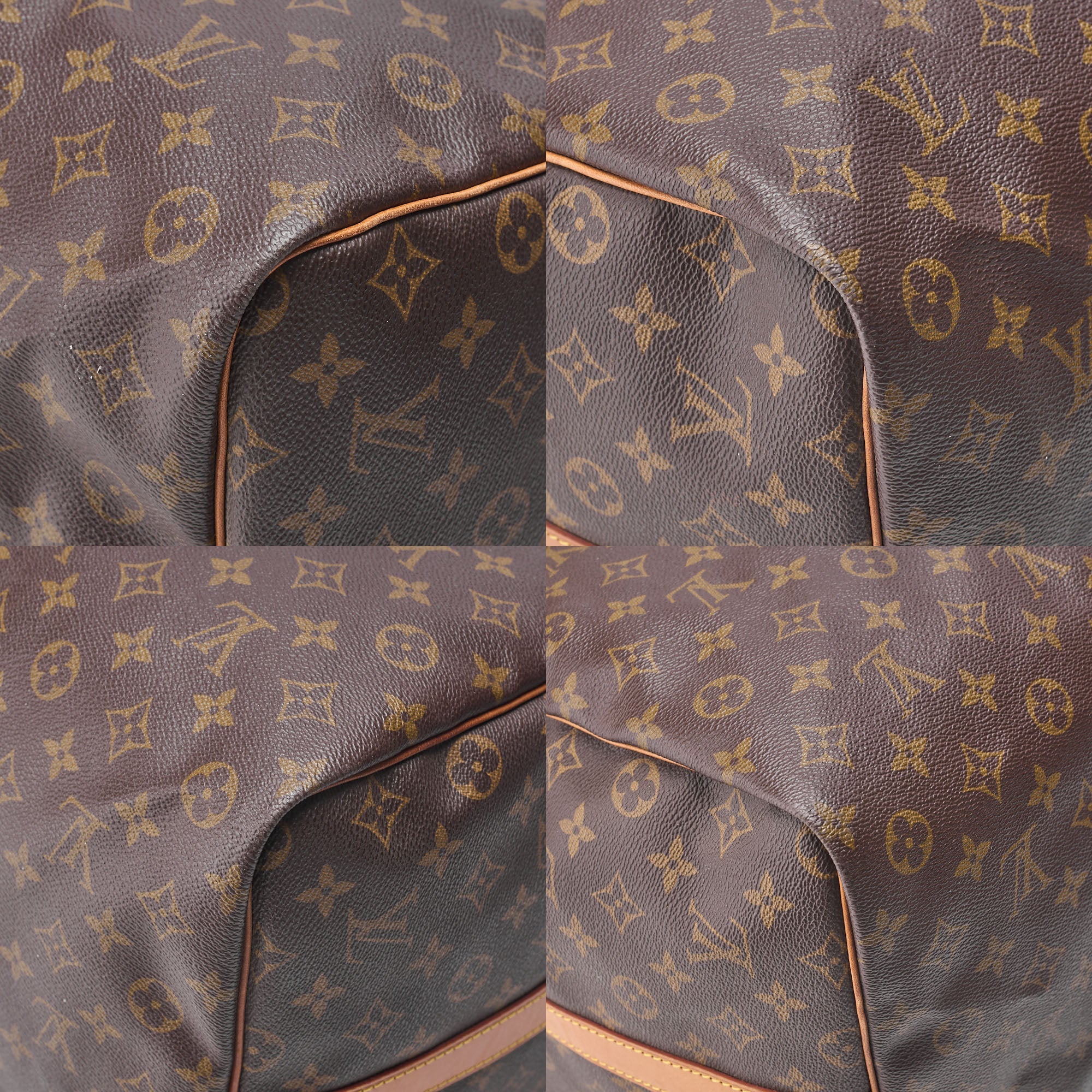 LOUIS VUITTON Monogram Keepol Handi?re 60 Boston Bag M41412 Brown Gold-Tone Hardware, Pre-Owned
