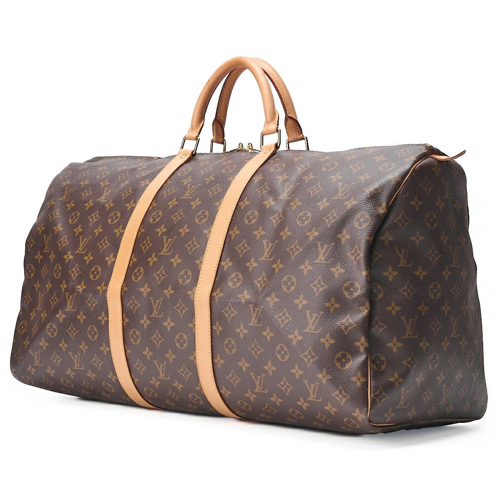 LOUIS VUITTON Monogram Keepol Handi?re 60 Boston Bag M41412 Brown Gold-Tone Hardware, Pre-Owned
