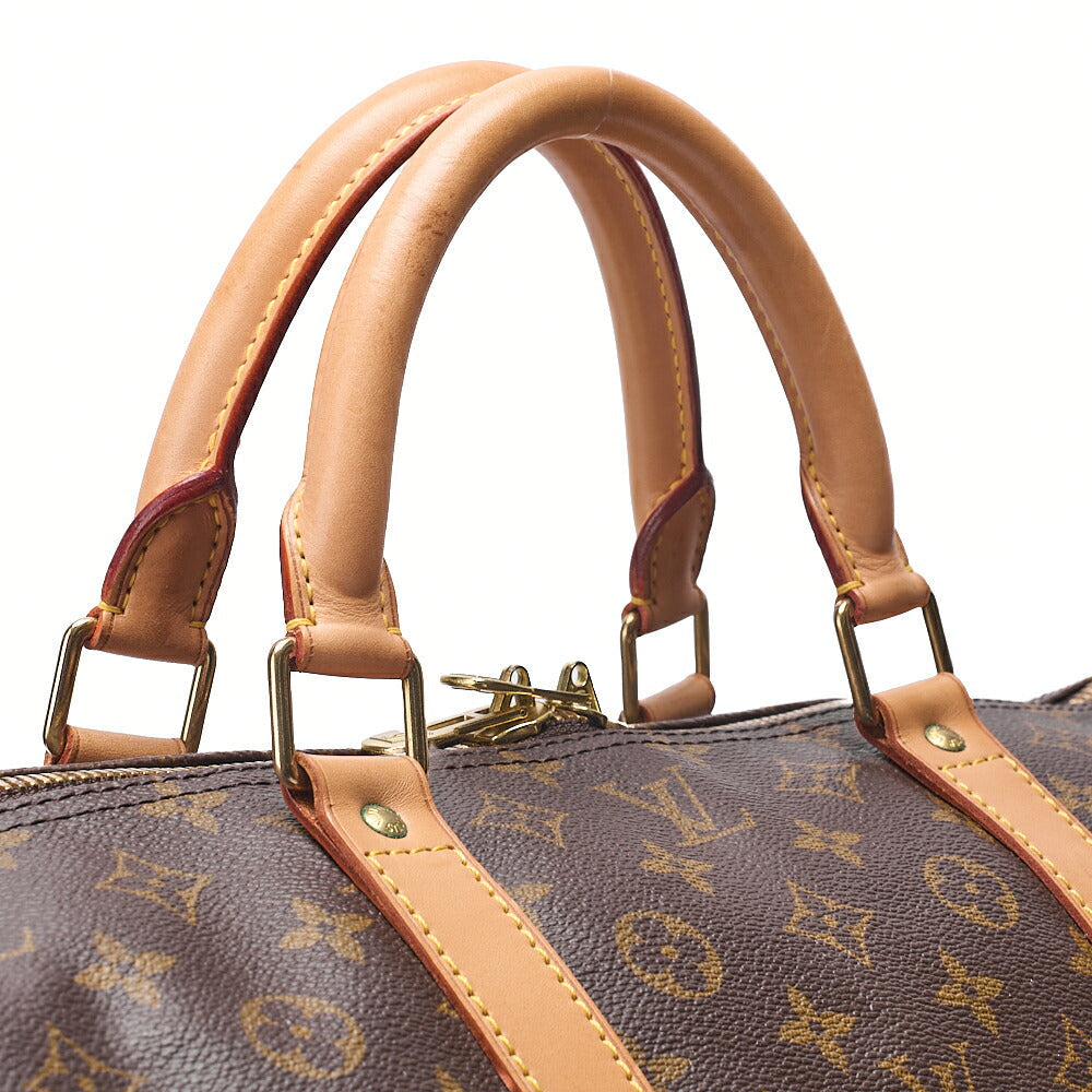 LOUIS VUITTON Monogram Keepol Handi?re 60 Boston Bag M41412 Brown Gold-Tone Hardware, Pre-Owned