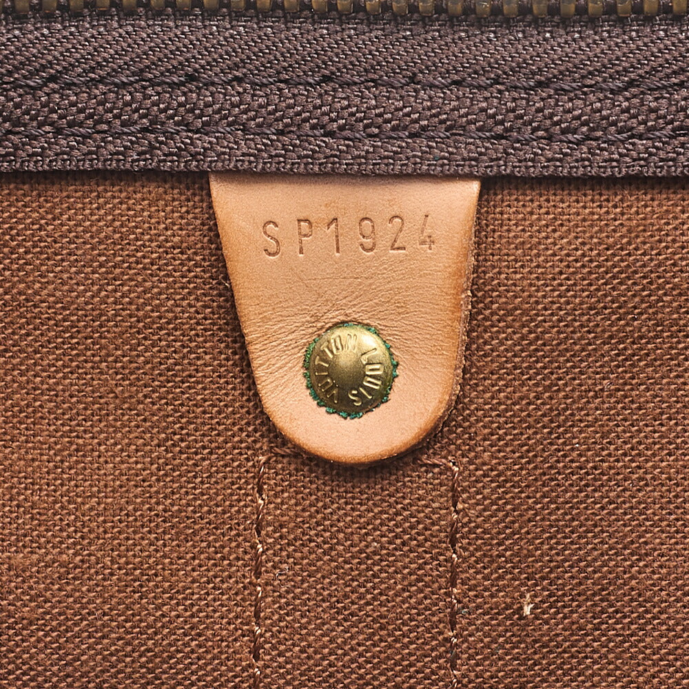 LOUIS VUITTON Monogram Keepol Handi?re 60 Boston Bag M41412 Brown Gold-Tone Hardware, Pre-Owned