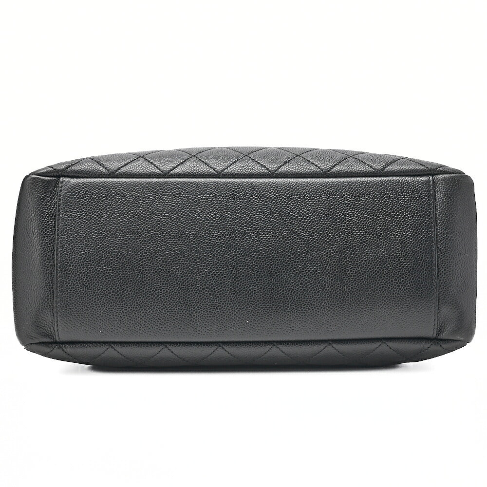 CHANEL Shoulder Bag Tote Bag Matlasse GST Chain Tote Caviskin Black Silver-Tone Hardware, Pre-Owned