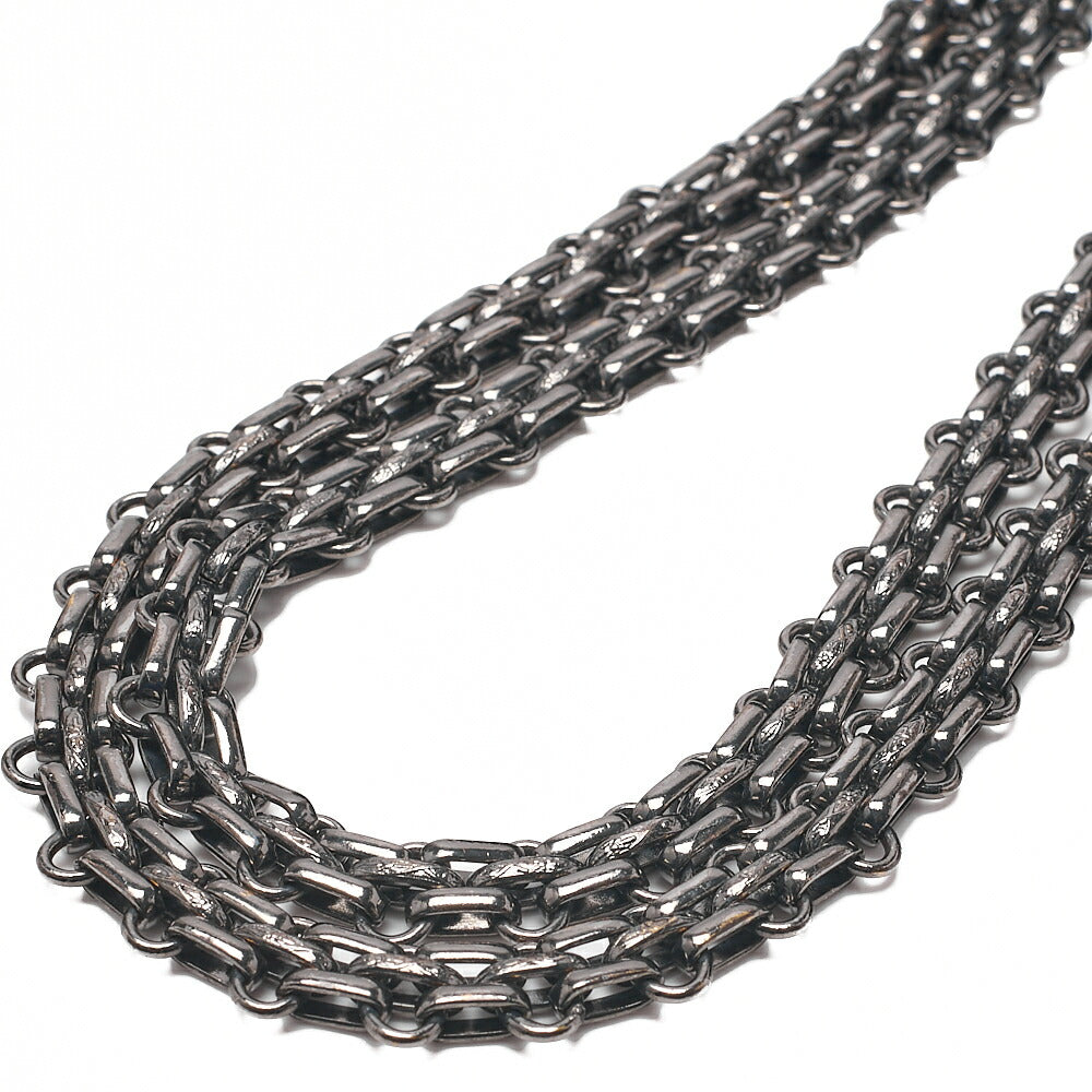 CHANEL Chanel Chocolate Bar 2.55 Lock 2.55 Chain Shoulder Single Flap Wool Felt Black Large Size Silver-Tone Hardware, Pre-Owned