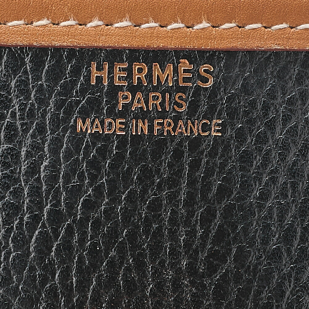 HERMES Evelyn 1GM Ardennes X Leather Shoulder Black X Gold Gold-Tone Hardware, Pre-Owned