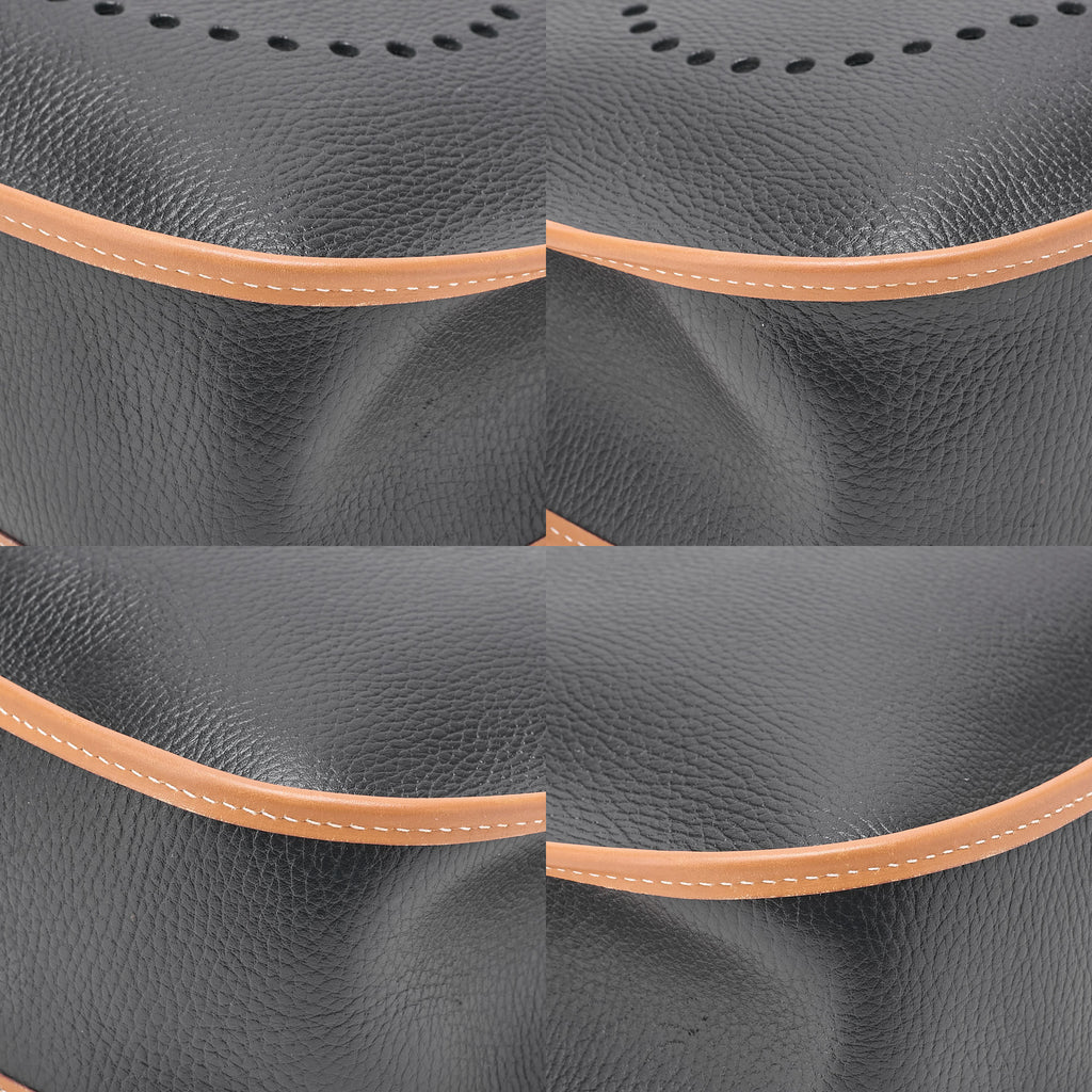 HERMES Evelyn 1GM Ardennes X Leather Shoulder Black X Gold Gold-Tone Hardware, Pre-Owned