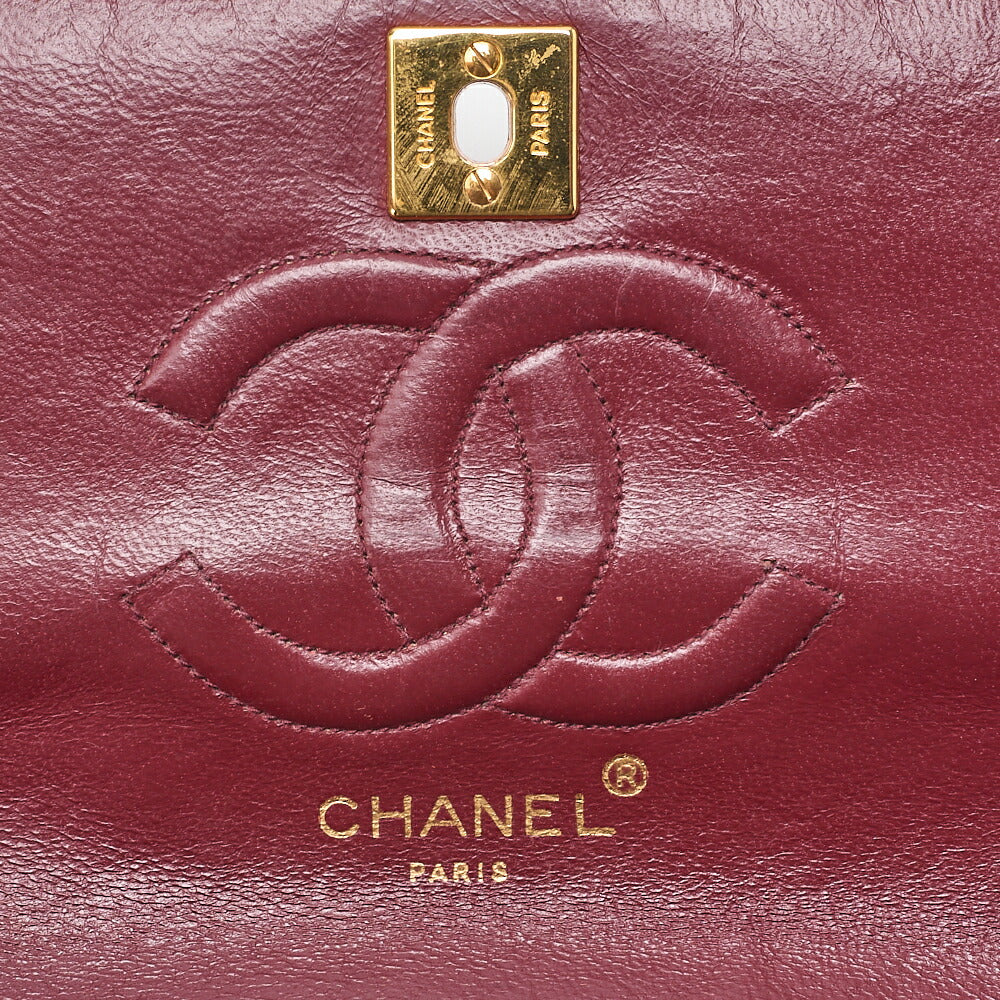 CHANEL Chain Shoulder Bag Mademoiselle Circle Coco Lambskin Black Gold-Tone Hardware, Pre-Owned
