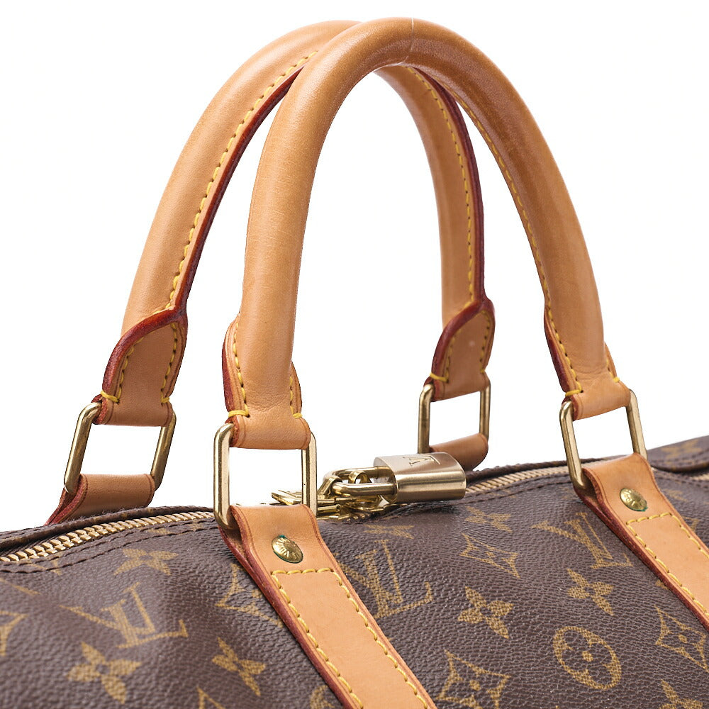 LOUIS VUITTON Louis Vuitton Monogram Keypol 50 Boston Bag M41428 Brown Gold-Tone Hardware, Pre-Owned