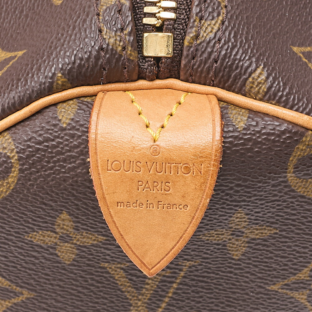 LOUIS VUITTON Louis Vuitton Monogram Keypol 50 Boston Bag M41428 Brown Gold-Tone Hardware, Pre-Owned