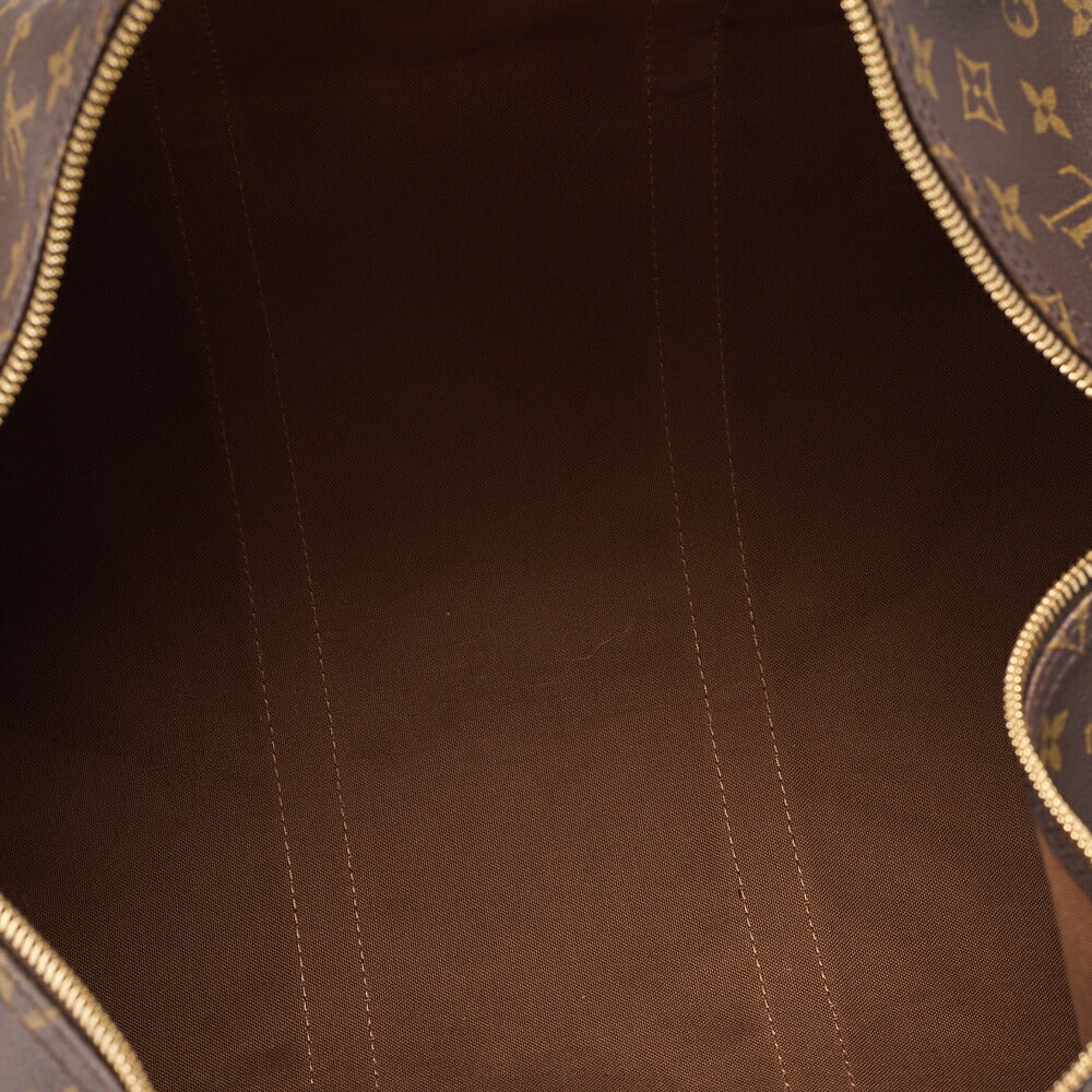 LOUIS VUITTON Louis Vuitton Monogram Keypol 50 Boston Bag M41428 Brown Gold-Tone Hardware, Pre-Owned