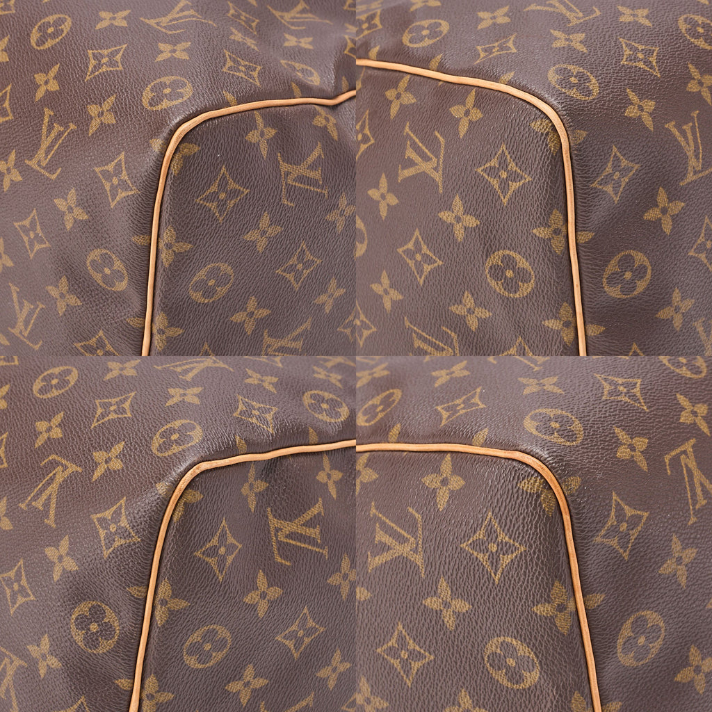 LOUIS VUITTON Louis Vuitton Monogram Keypol 50 Boston Bag M41428 Brown Gold-Tone Hardware, Pre-Owned