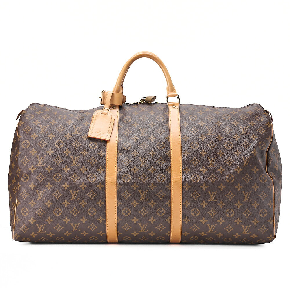 LOUIS VUITTON Louis Vuitton Monogram Keypol 60 Boston Back M41422 Brown Gold-Tone Hardware, Pre-Owned