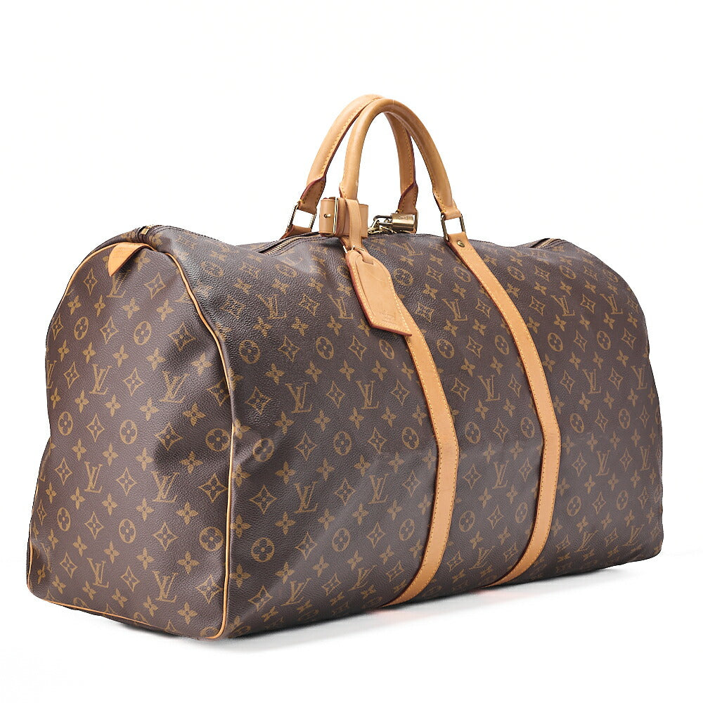 LOUIS VUITTON Louis Vuitton Monogram Keypol 60 Boston Back M41422 Brown Gold-Tone Hardware, Pre-Owned