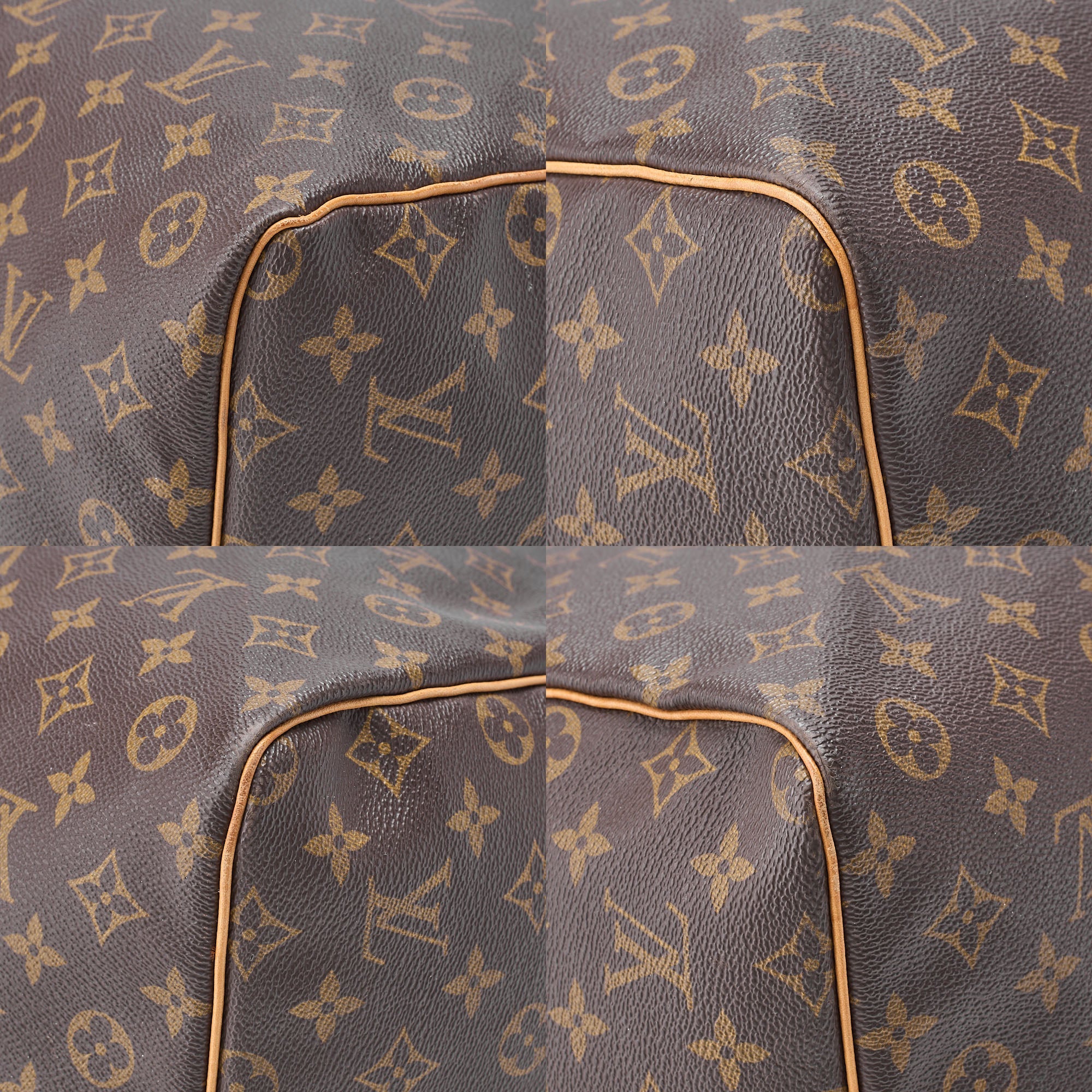 LOUIS VUITTON Louis Vuitton Monogram Keypol 60 Boston Back M41422 Brown Gold-Tone Hardware, Pre-Owned