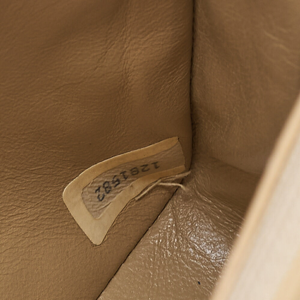 CHANEL Matelasse Single Flap Chain Shoulder Beige x Black Gold-Tone Hardware, Pre-Owned