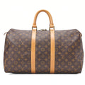 LOUIS VUITTON Louis Vuitton Monogram Keypol 45 Boston Bag M41428 Brown Gold-Tone Hardware, Pre-Owned