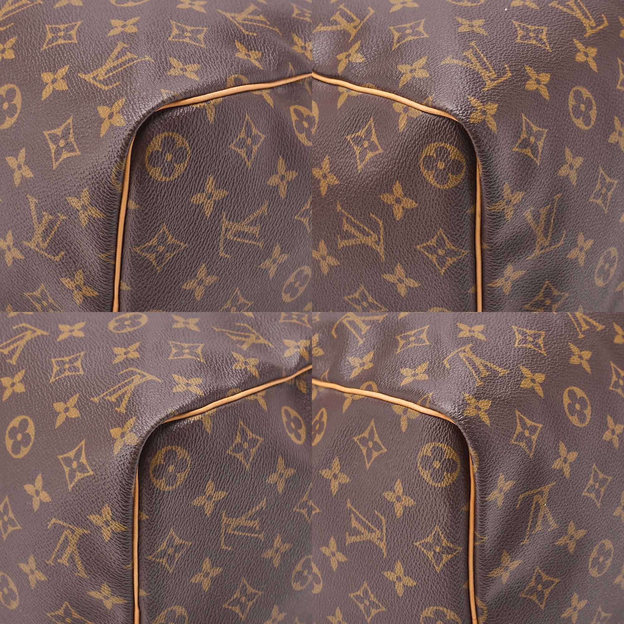 LOUIS VUITTON Louis Vuitton Monogram Keypol 45 Boston Bag M41428 Brown Gold-Tone Hardware, Pre-Owned