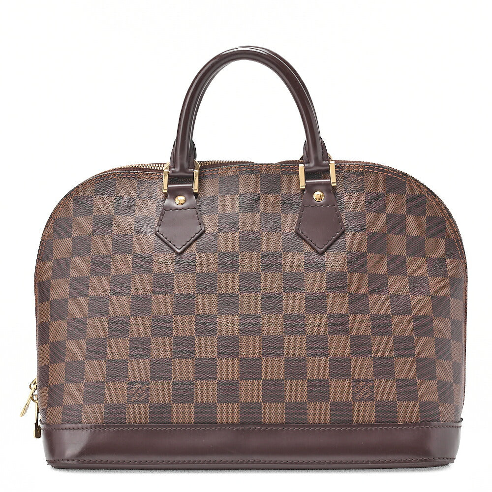 LOUIS VUITTON Louis Vuitton Handbag Alma PM Damier N53151 Brown Gold-Tone Hardware, Pre-Owned