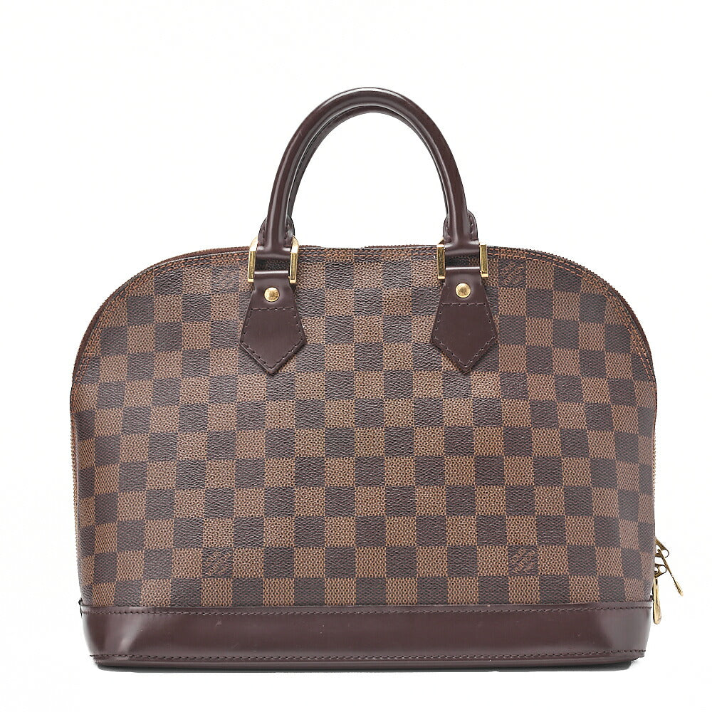 LOUIS VUITTON Louis Vuitton Handbag Alma PM Damier N53151 Brown Gold-Tone Hardware, Pre-Owned